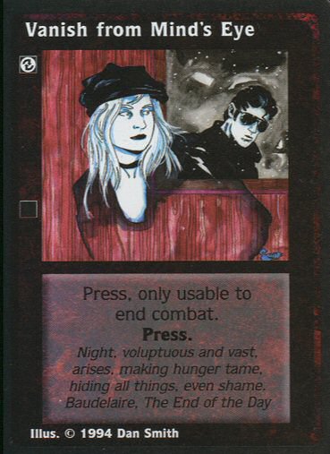 Vanish from the Mind's Eye [Jyhad set] - VTES CCG