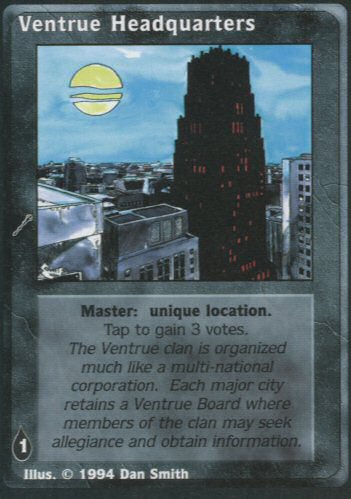 Ventrue Headquarters [Jyhad set] - VTES CCG