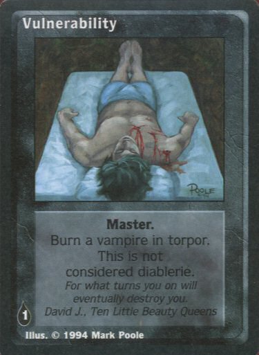 Vulnerability [Jyhad set] - VTES CCG