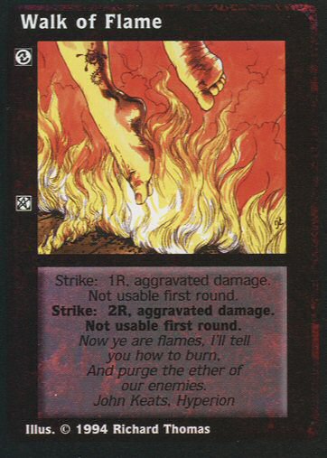 Walk of Flame [Jyhad set] - VTES CCG