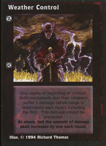 Weather Control [Jyhad set] - VTES CCG