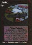 Wooden Stake [Jyhad set] - VTES CCG