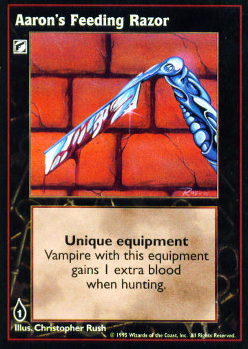 Aaron's Feeding Razor [V:TES set] - VTES CCG