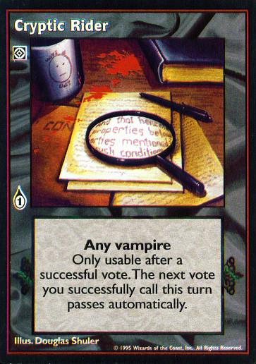 Cryptic Rider [V:TES set] - VTES CCG
