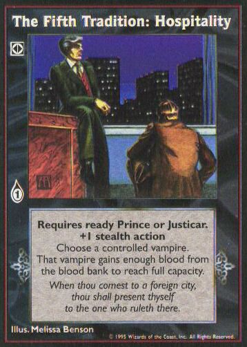 Fifth Tradition: Hospitality [V:TES set] - VTES CCG