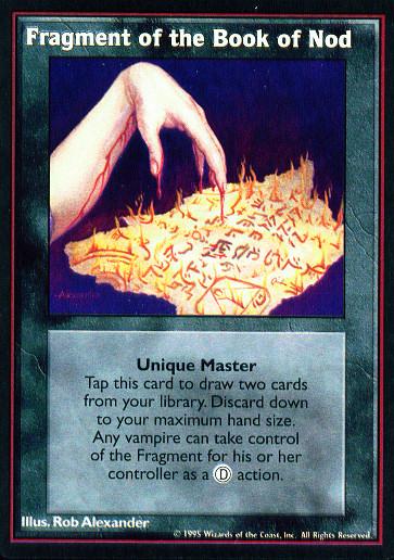 Fragment of the Book of Nod [V:TES set] - VTES CCG