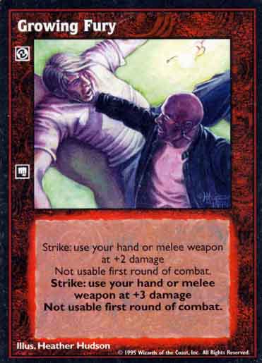 Growing Fury [V:TES set] - VTES CCG