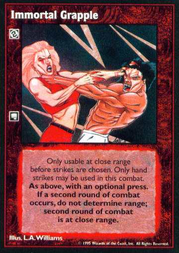 Immortal Grapple [V:TES set] - VTES CCG