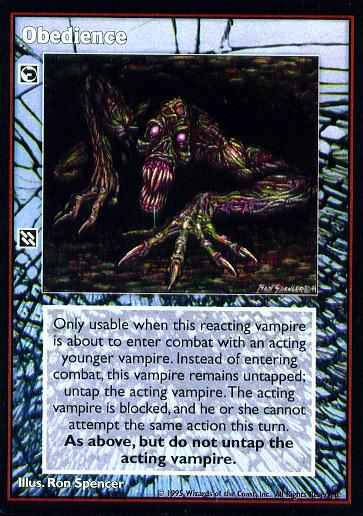 Obedience [V:TES set] - VTES CCG
