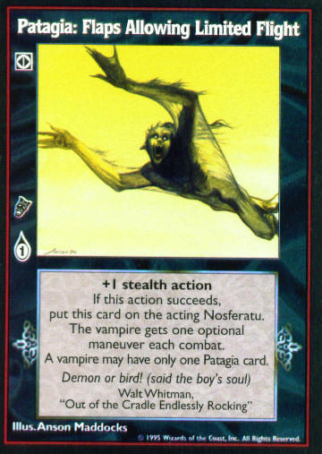 Patagia: Flaps Allowing Limited Flight [V:TES set] - VTES CCG