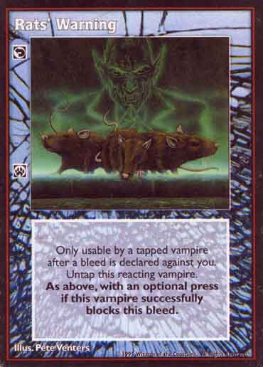 Rat's Warning [V:TES set] - VTES CCG