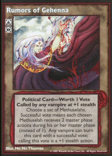 Rumors of Gehenna [V:TES set] - VTES CCG