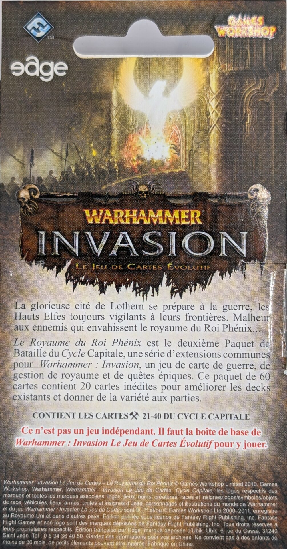 Le Royaume du Roi Phénix [Warhammer Invasion]