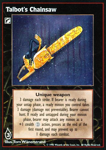 Talbot's Chainsaw [V:TES set] - VTES CCG