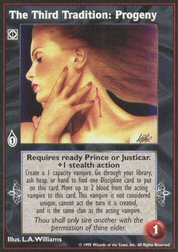 Third Tradition: Progeny [V:TES set] - VTES CCG
