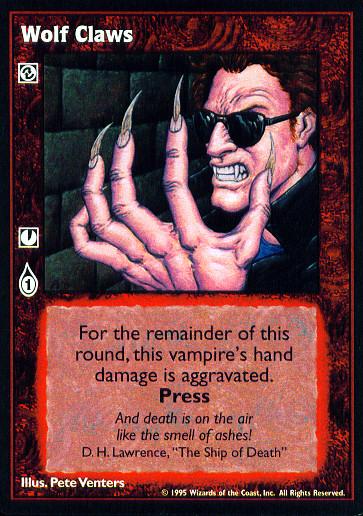 Wolf Claws [V:TES set] - VTES CCG