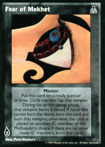 Fear of Mekhet [DS set] - VTES CCG