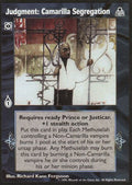 Judgment: Camarilla Segregation [DS set] - VTES CCG