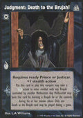 Judgment: Death to the Brujah! [DS set] - VTES CCG