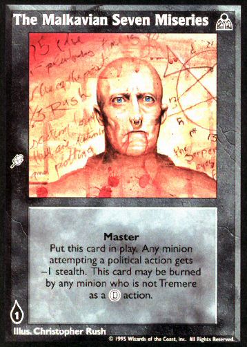 The Malkavian Seven Miseries [DS set] - VTES CCG