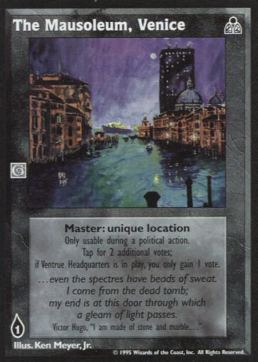 The Mausoleum, Venice [DS set] - VTES CCG