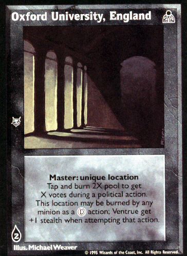 Oxford University, England [DS set] - VTES CCG