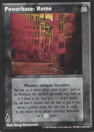 Powerbase: Rome [DS set] - VTES CCG