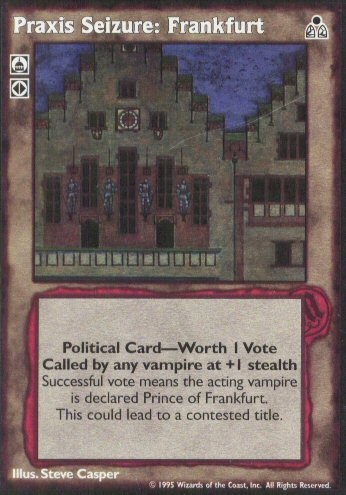 Praxis Seizure: Frankfurt [DS set] - VTES CCG