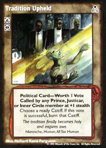 Tradition Upheld [DS set] - VTES CCG