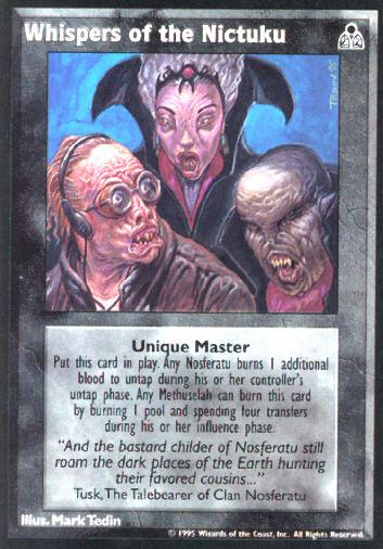 Whispers of the Nictuku [DS set] - VTES CCG