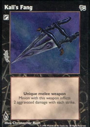 Kali's Fang [AH set] - VTES CCG