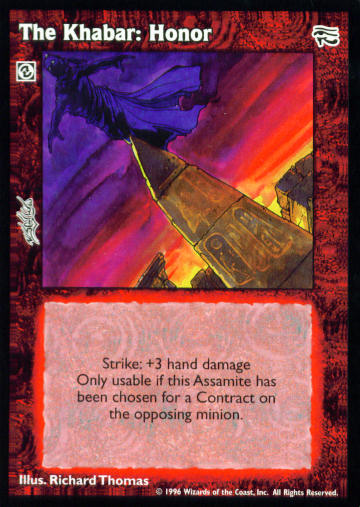 The Khabar: Honor [AH set] - VTES CCG