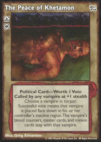 The Peace of Khetamon [AH set] - VTES CCG