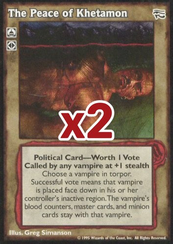 The Peace of Khetamon [AH set] - VTES CCG