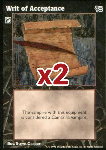 Writ of Acceptance [AH set] - VTES CCG