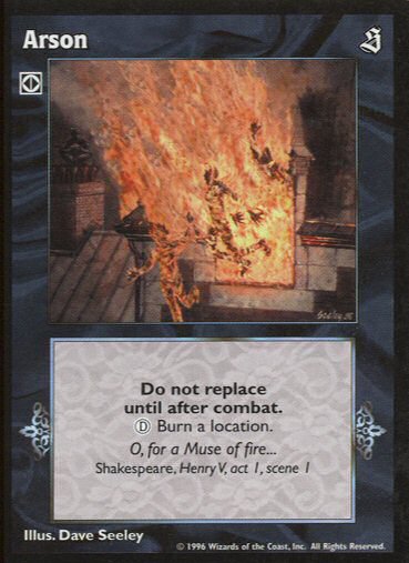Arson [Sabbat set] - VTES CCG