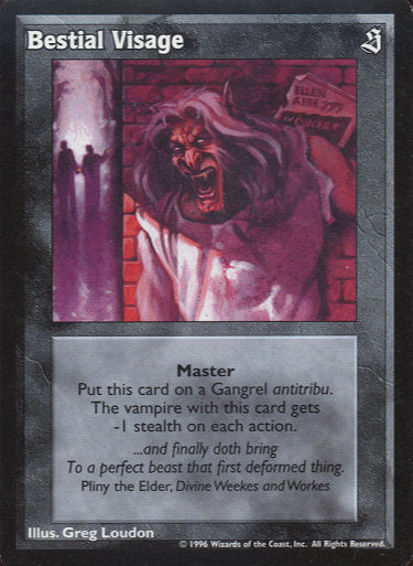 Bestial Visage [Sabbat set] - VTES CCG