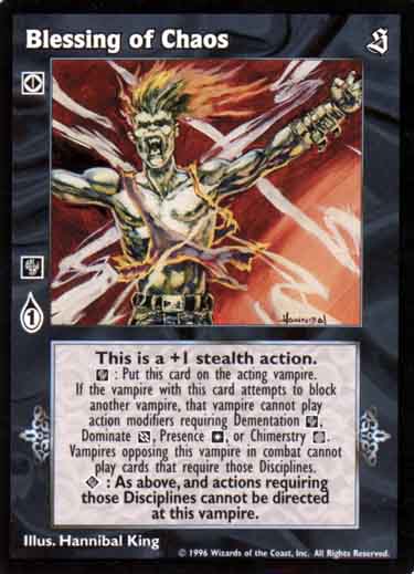Blessing of Chaos [Sabbat set] - VTES CCG