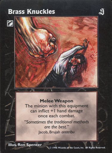 Brass Knuckles [Sabbat set] - VTES CCG
