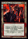 Code of Milan Suspended [Sabbat set] - VTES CCG