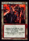Code of Milan Suspended [Sabbat set] - VTES CCG
