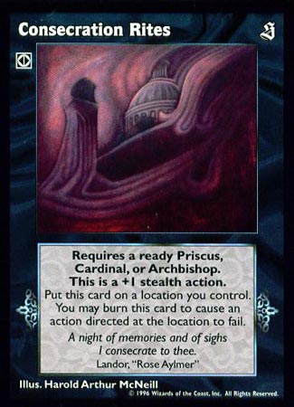 Creation Rites [Sabbat set] - VTES CCG