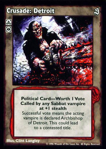 Crusade: Detroit [Sabbat set] - VTES CCG