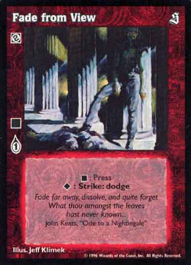 Fade from View [Sabbat set] - VTES CCG