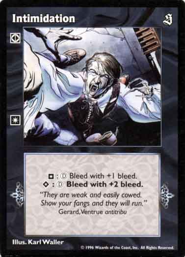 Intimidation [Sabbat set] - VTES CCG