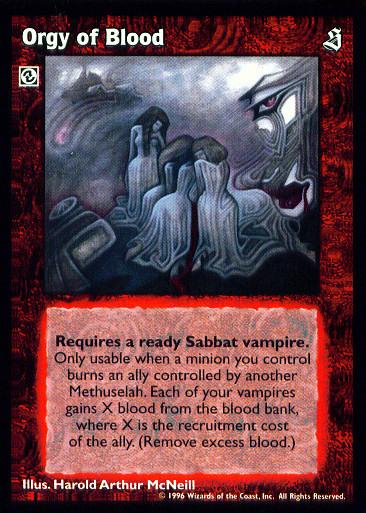 Orgy of Blood [Sabbat set] - VTES CCG