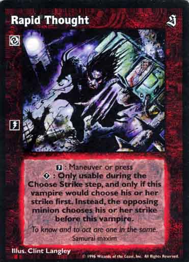 Rapid Thought [Sabbat set] - VTES CCG