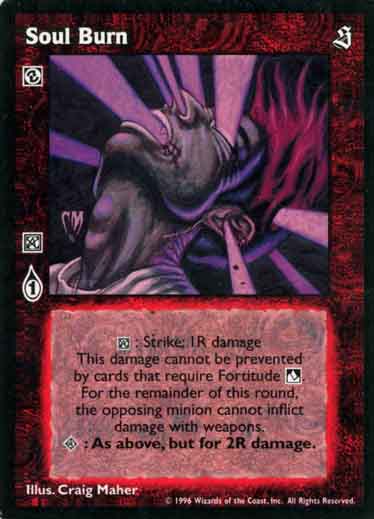 Soul Burn [Sabbat set] - VTES CCG