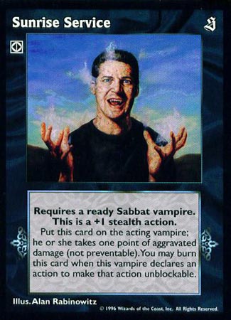 Sunrise Service [Sabbat set] - VTES CCG