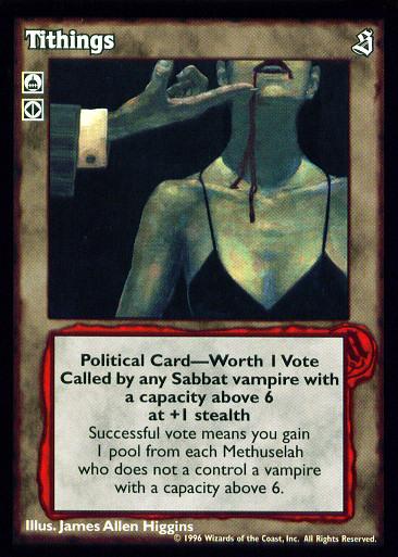 Tithings [Sabbat set] - VTES CCG